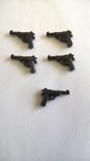 5 Sztuk pistoletów Walther P38 WW2 kompatybilne z Lego, Cobi