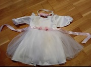 Ubranko do chrztu dla dziewczynki r74