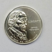 1993 D 1 $ KARTA PRAW USA JAMES MADISON MATT 