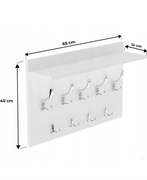 Wieszak wiszący płyta laminowana HWS FURNITURE biały