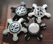 Dekielki NOWE volkswagen VW audi koniczynki srebro szare czarne kołpaczki