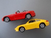 2 x WELLY HONDA S 2000 i WELLY PORSCHE CARRERA 