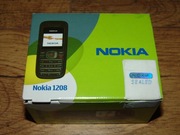 Telefon kom NOKIA 1208 Czerwono-Grafitowy (pęknięta szybka, nowa bateria) !