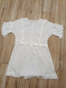 Biała ażurowa sukienka Le Collet rozmiar S 