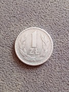 Moneta 1 zł 1968 r rzadszy rocznik 