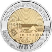 POLSKA MONETA 5 zł OPACTWO BENEDYKTYNÓW W TYŃCU 2024 r. UNC