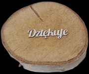 Scrapki napis topper DZIĘKUJE 10x