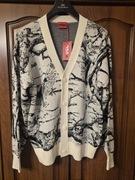 Nowy Sweter Kardigan męski z dodatkiem wełny rozpinany, Hugo Boss roz. L