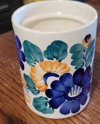 Naczynie ceramiczne Włoclawek ręcznie malowane  PRL 