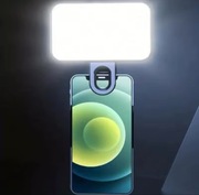 LAMPA LED DO SELFIE ZDJĘĆ FILMÓW MAKIJAŻ 3 TRYBY USB C NA KLIPS MOCNA LEKKA