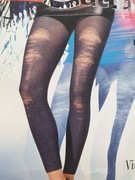 Legginsy z efektem przetarć