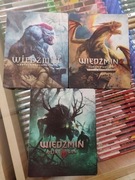 Kolekcja steelbook wiedźmin 1,2,3 - wraz z grami