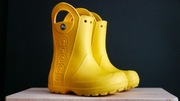 Crocs Handle It Rain Boot Kids Kalosze Żółte r. 28-29 C11