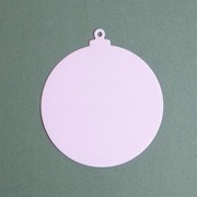 Scrapki Papierowe - Baza BOMBKA biała 2 szt.