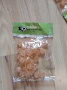 Perły mrożone jasnopomarańczowe