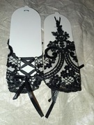 Koronkowe rękawiczki krótkie 