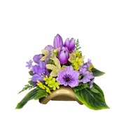 Stroik Wiązanka na pomnik nagrobek cmentarz Wielkanocny tulipany