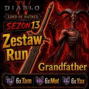 DIABLO 4 IV GRANDFATHER MITYCZNY ZESTAW RUN TAM MOT YAX PRADZIAD