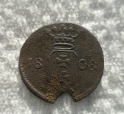 1. WMG Książę Gdańska François Józef Lefebvre Danzig 1 szeląg 1808 M