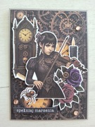 Kartka okolicznościowa na urodziny Wednesday rękodzieło 