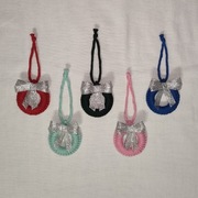 I137 Ozdoby świąteczne Boże Narodzenie Handmade Rękodzieło zestaw 5 szt.