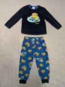 Granatowa dwuczęściowa welurowa pluszowa piżama w Minioki Minions 104