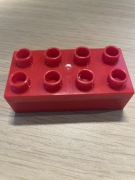 LEGO DUPLO klocek 2x4 czerwony klasyczny podstawowy