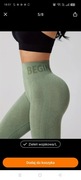 Legginsy joga fitness zielone 