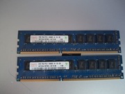 Hynix 2GB 1Rx8 PC3-10600E-9-10-D0 razem 4 GB