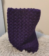 Komin/szalik handmade fioletowy