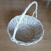 Kosz wiklinowy osłona doniczki ozdoba ogrodowa  kwietnik 52cm średnica 