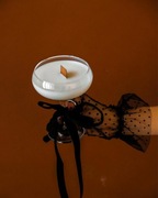 Świeca z wosku sojowego w kieliszku