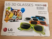 Okulary 3D LG PARTY PACK opakowanie 5 szt