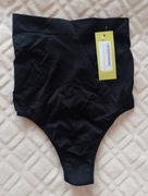 (36/S) Boohoo/ Czarne majtki stringi modelujące z Londynu, NOWE 