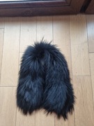 Kołnierz obszycie jenot naturalny czarny 