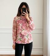 Reserved koszula kwiaty wiązana mgiełka romantyczna