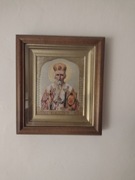 IKONA ŚWIĘTY MIKOŁAJ Z MIRRY W KIOCIE ŚREDNIA TANIO OKAZJA