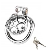 Stalowy mały pas cnoty chastity cage klatka na penisa oring 45mm