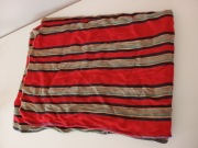 czerwony kilim klim narzuta czerwona zapaska ludowa w pasy tradycyjna
