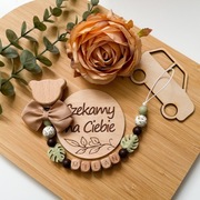 Zawieszka do smoczka z imieniem dziecka