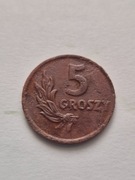 5 groszy - 1949 r PRL. Brąz. Z obiegu