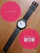 Zegarek na rękę Casio klasyczny męski damski czarny biały ponadczasowy