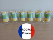 Szklanki w kwiaty kwiatowy nadruk Arcoroc France 6