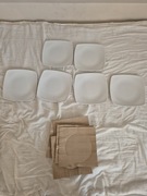 Zestaw 6 nowych talerzy płaskich DUKA 25cm