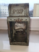 Kolejowa karbidowa latarnia sygnałowa PKP  z lat 60-70 XX wieku.