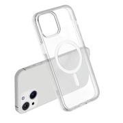 Etui do iPhone 15 Plus przezroczyste MagSafe styl slim case