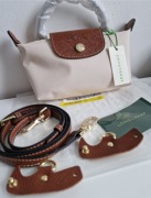BEŻOWA / ecru Nowa torebka LONGCHAMP roz  mini 