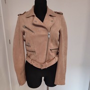 Stradivarius damska kurtka zamszowa ramoneska biker S