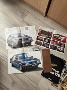 Zestaw prospektów reklamowych katalog Audi Fiat 125p Mazda lata 70/80 PRL