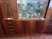 Meble pokojowe komplet vintage PRL wysoki połysk